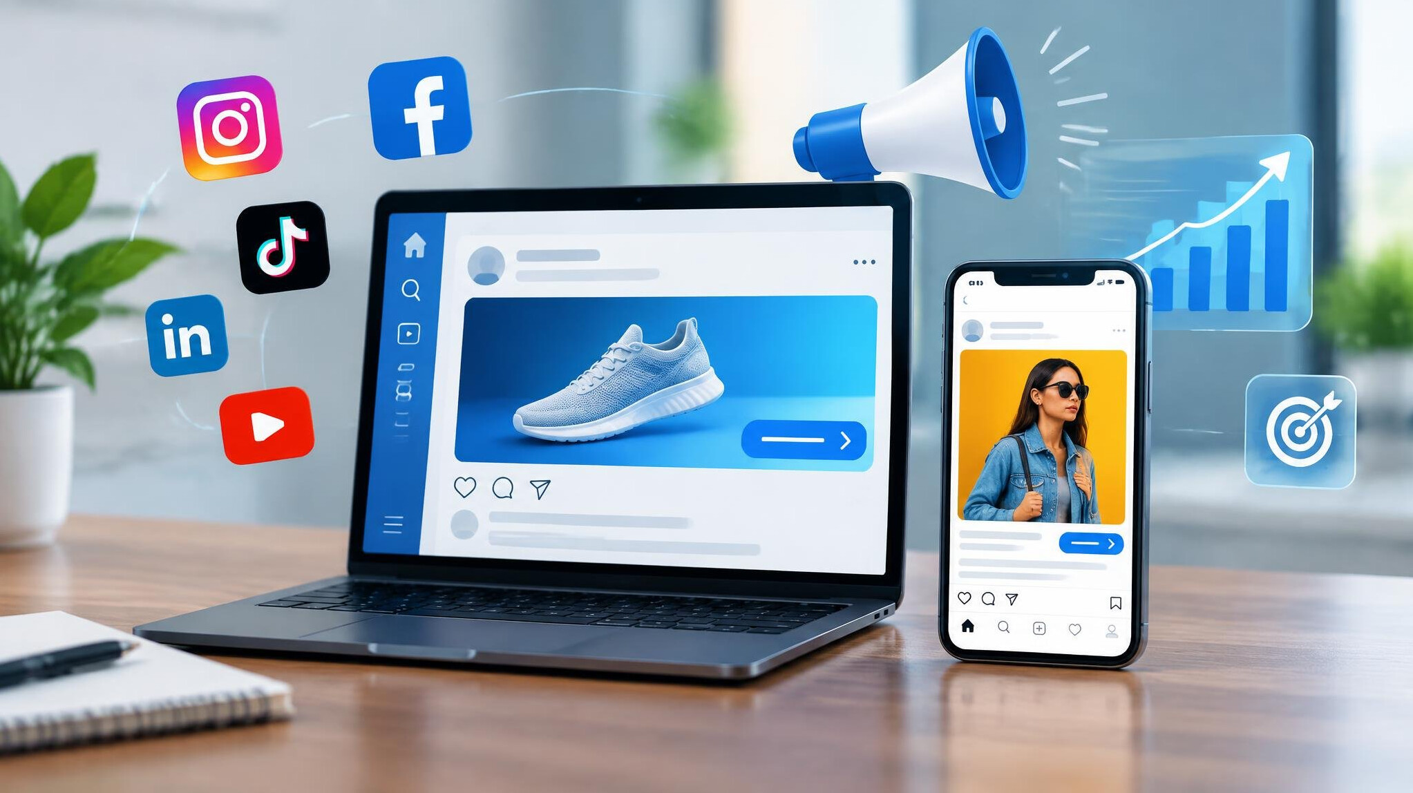 digital marketing screen