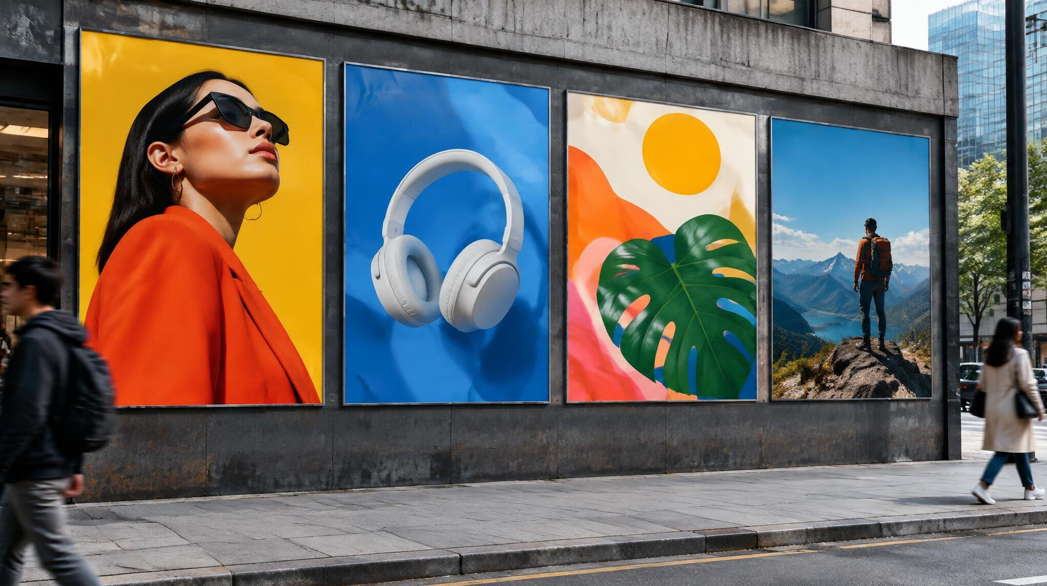modern street poster